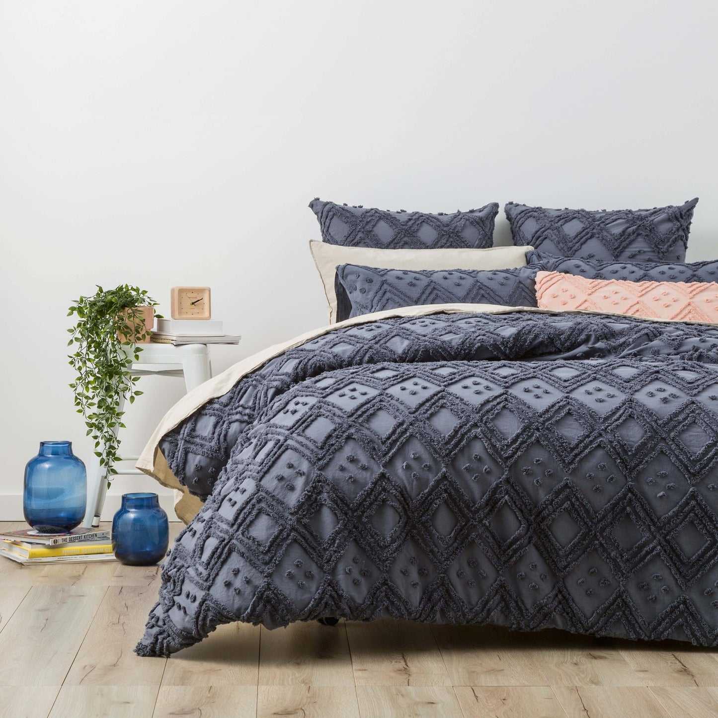 Medallion Cotton Quilt Cover Set - Tufted Vintage Washed